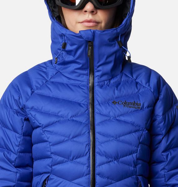 Women Columbia Roaring Fork™ II Waterproof Down Ski Jackets Blue | US-MTWOES-931