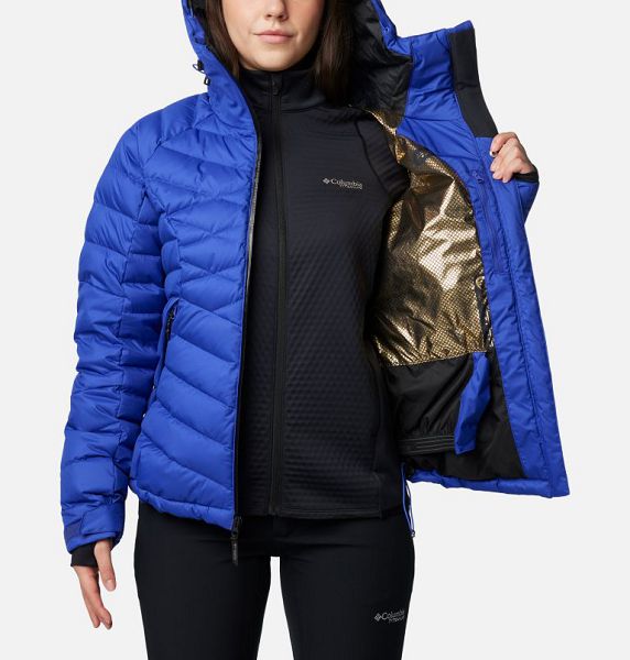 Women Columbia Roaring Fork™ II Waterproof Down Ski Jackets Blue | US-MTWOES-931