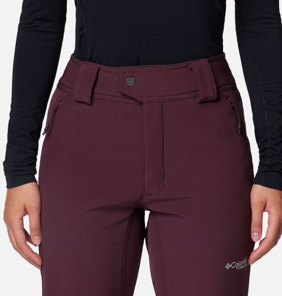 Women Columbia Roffee Ridge™ VI Ski Pants Burgundy | US-GZWDQM-701