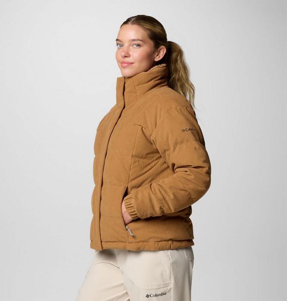 Women Columbia Ruby Falls™ II Novelty Sherpa Puffer Jacket Brown | US-IEGSRO-735