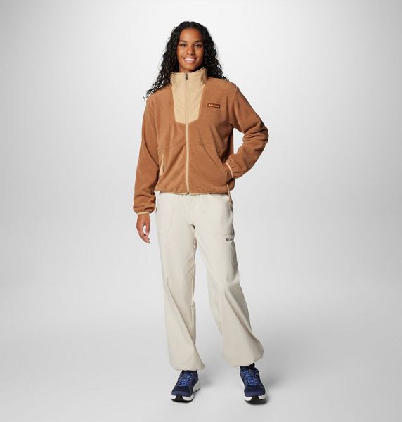 Women Columbia Sequoia Grove™ Fleece Jackets Brown | US-IYPGMK-295