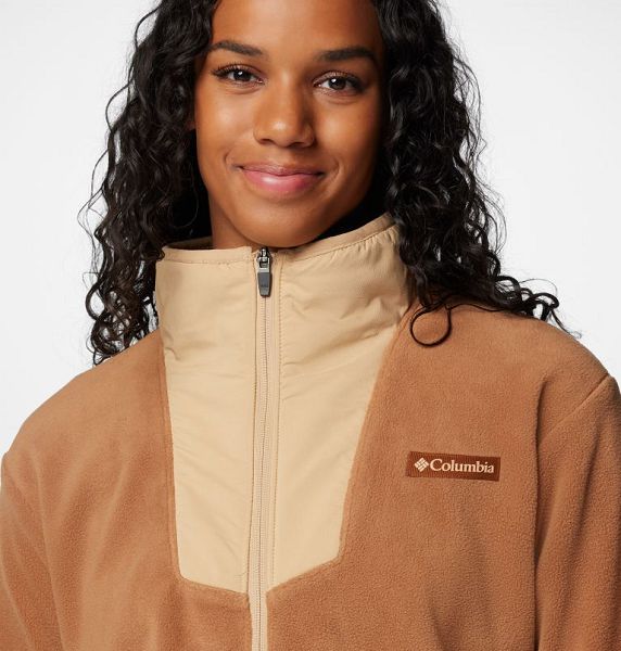 Women Columbia Sequoia Grove™ Fleece Jackets Brown | US-IYPGMK-295