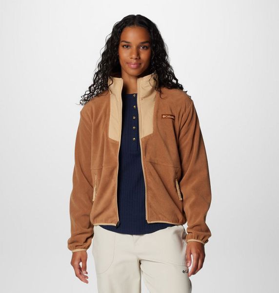 Women Columbia Sequoia Grove™ Fleece Jackets Brown | US-IYPGMK-295