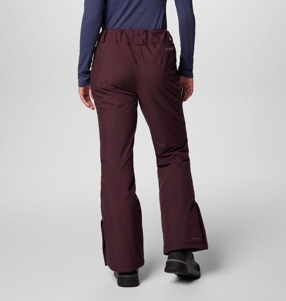 Women Columbia Shafer Canyon™ II Waterproof Ski Pants Burgundy | US-ZMVRHK-509