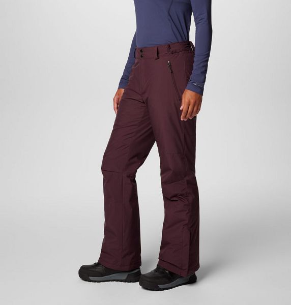 Women Columbia Shafer Canyon™ II Waterproof Ski Pants Burgundy | US-ZMVRHK-509