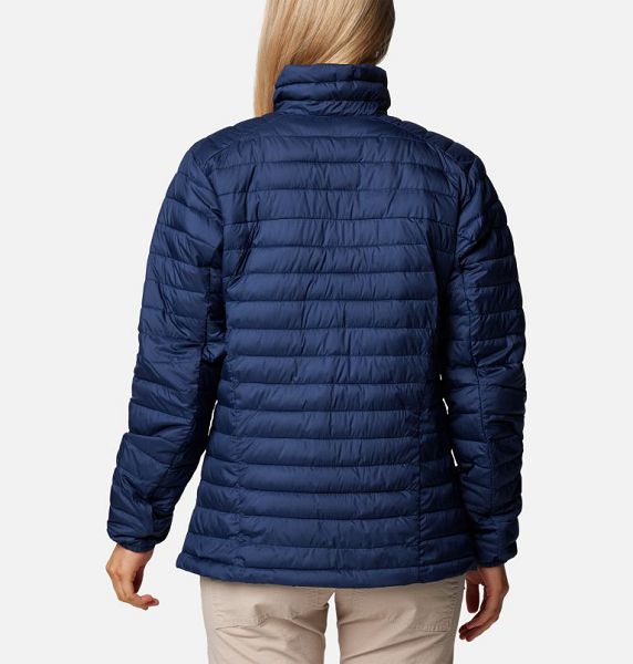 Women Columbia Silver Falls™ II Packable Insulated Jackets Navy | US-GBSFLM-541