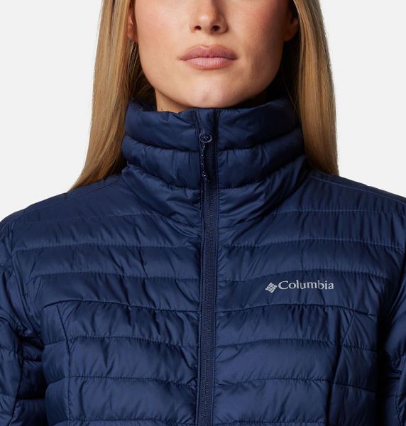 Women Columbia Silver Falls™ II Packable Insulated Jackets Navy | US-GBSFLM-541