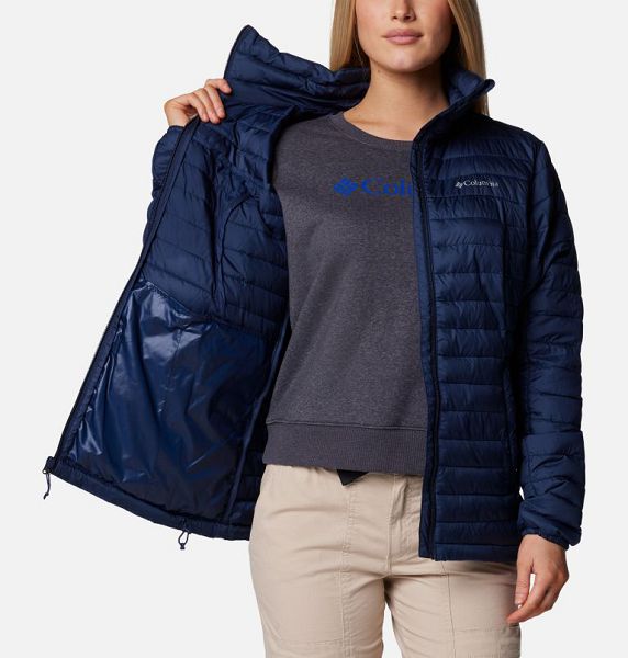 Women Columbia Silver Falls™ II Packable Insulated Jackets Navy | US-GBSFLM-541