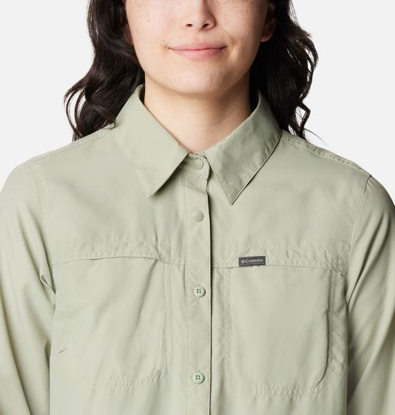 Women Columbia Silver Ridge 3.0 Shirts Green | US-IPGBEX-530