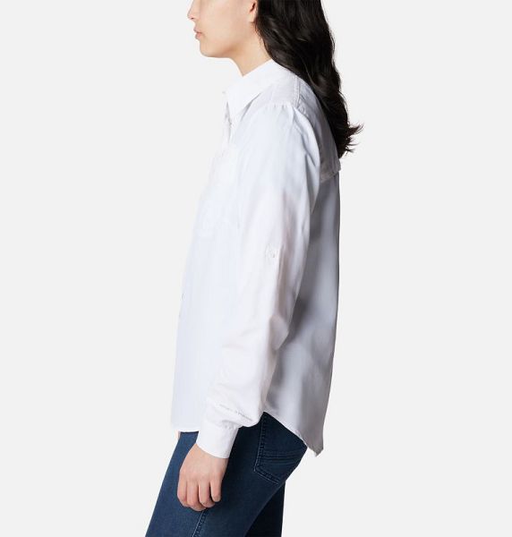 Women Columbia Silver Ridge 3.0 Shirts White | US-NRTEQY-401