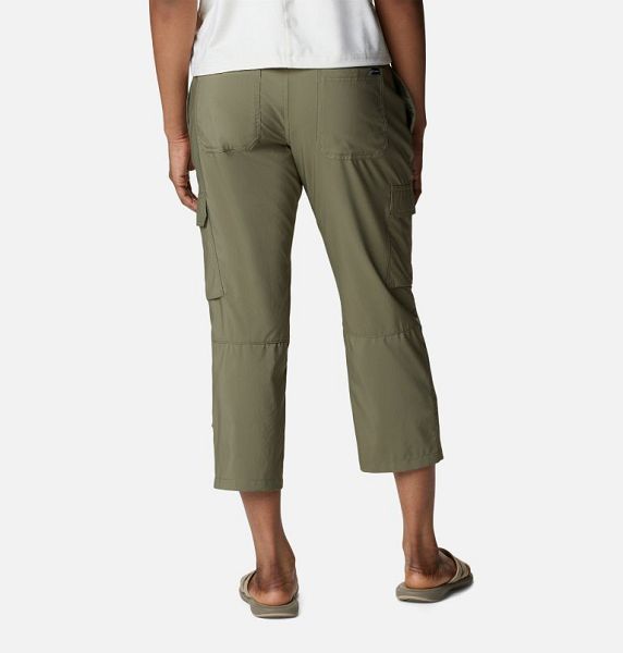 Women Columbia Silver Ridge Utility™ Cargo Walking Capris Grey / Green | US-UVLZQA-345