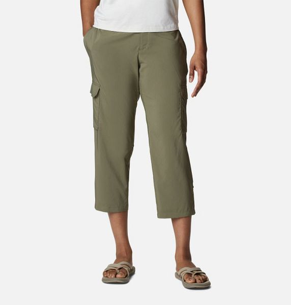 Women Columbia Silver Ridge Utility™ Cargo Walking Capris Grey / Green | US-UVLZQA-345