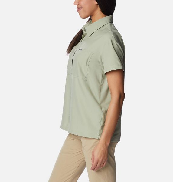 Women Columbia Silver Ridge Utility™ Sleeve Shirts Green | US-ZBAOKI-790