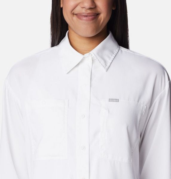 Women Columbia Silver Ridge Utility™ Technical Shirts White | US-DIBGXT-859