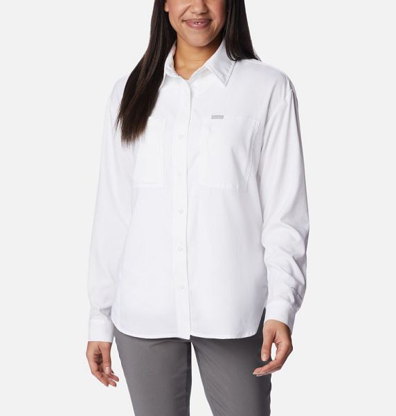 Women Columbia Silver Ridge Utility™ Technical Shirts White | US-DIBGXT-859