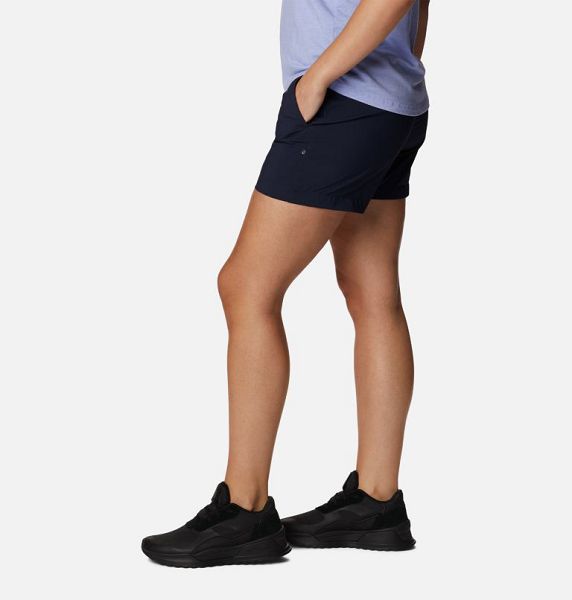 Women Columbia Silver Ridge Utility™ Walking Shorts Navy | US-GQOLHY-651