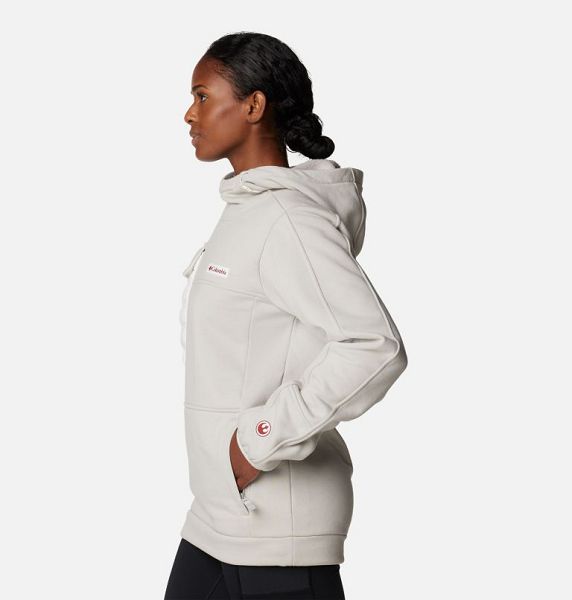 Women Columbia Skywalker Pilot Pullover Biege / White | US-LFXQNC-527