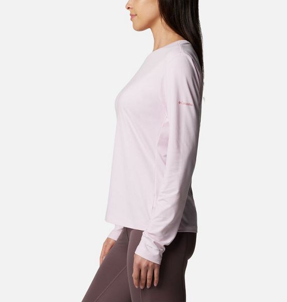 Women Columbia Sloan Ridge™ Graphic Long Sleeve Technical T-Shirt Pink | US-JYFXTK-971