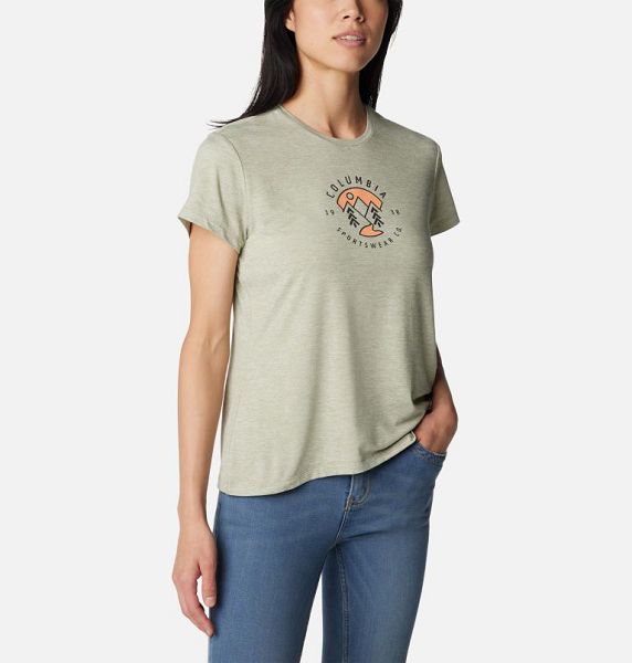 Women Columbia Sloan Ridge™ Technical Graphic T-Shirt Grey | US-WSGDXN-045