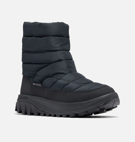 Women Columbia Snowtrot™ Waterproof Winter Boots Black / Titanium | US-KDSTQJ-350