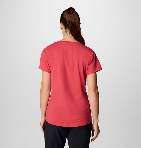 Women Columbia Sun Trek™ Technical Graphic T-Shirt Red | US-XFWRQT-106