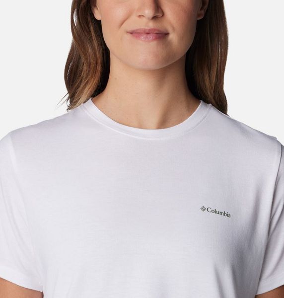 Women Columbia Sun Trek™ Technical Graphic T-Shirt White | US-YACGVZ-407