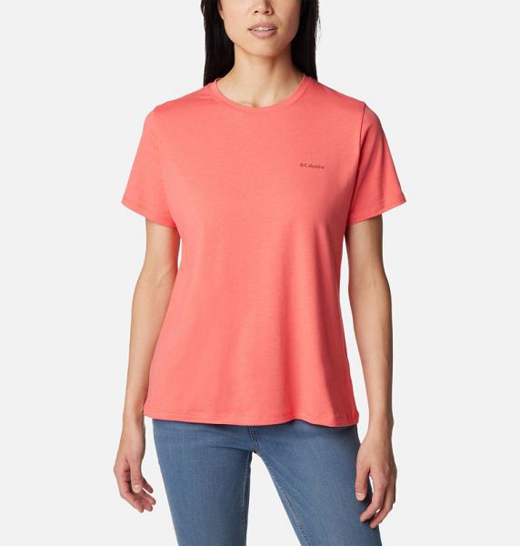 Women Columbia Sun Trek™ Technical Graphic T-Shirt Coral | US-YZQBVS-729