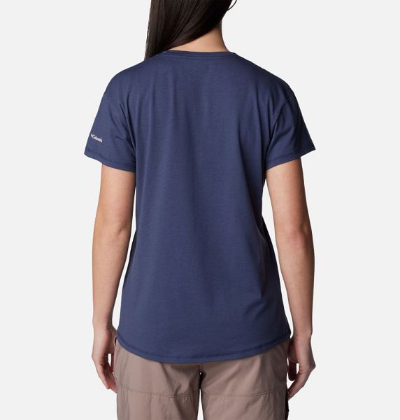 Women Columbia Sun Trek™ Technical Graphic T-Shirt Navy | US-FHXTYU-071