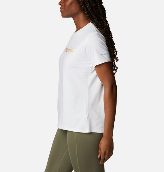 Women Columbia Sun Trek™ Technical Graphic T-Shirt White | US-MITYVD-689