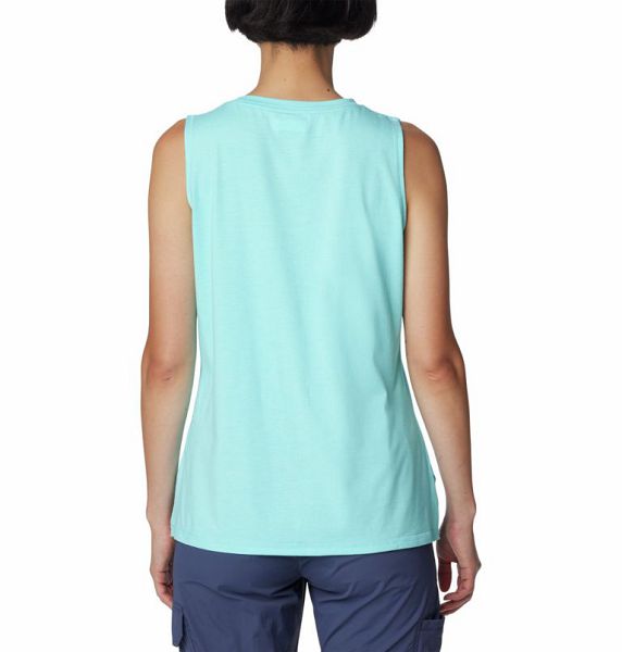 Women Columbia Sun Trek™ Technical Tank Top Turquoise | US-SFIBGK-651