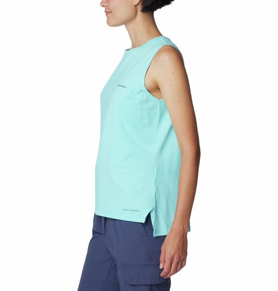 Women Columbia Sun Trek™ Technical Tank Top Turquoise | US-SFIBGK-651