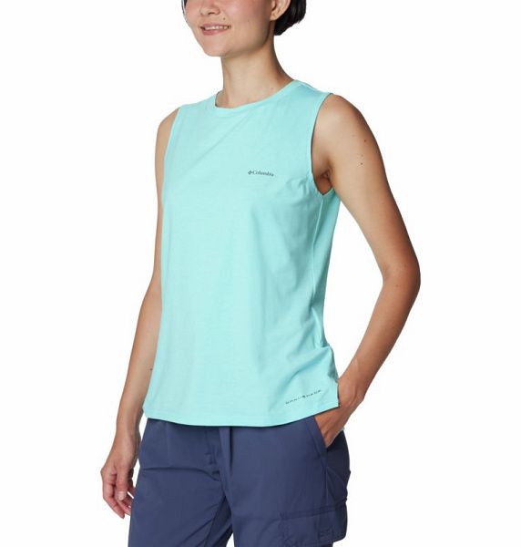 Women Columbia Sun Trek™ Technical Tank Top Turquoise | US-SFIBGK-651