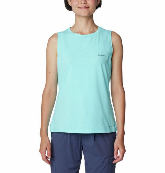 Women Columbia Sun Trek™ Technical Tank Top Turquoise | US-SFIBGK-651