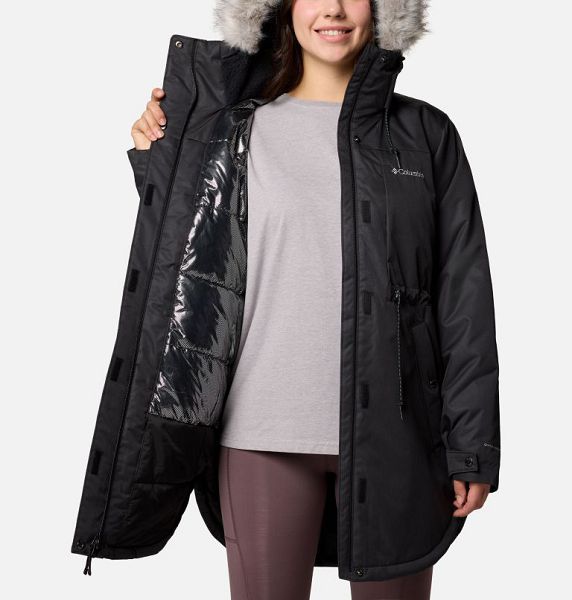 Women Columbia Suttle Mountain™ II Parka Jackets Black | US-ITNYFK-024