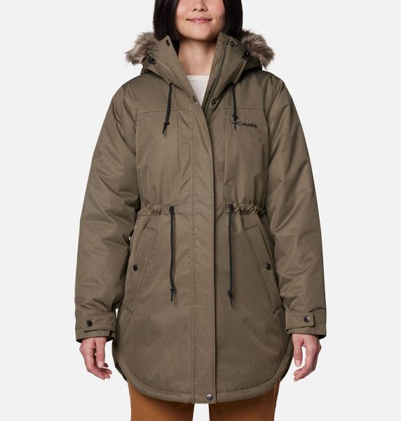 Women Columbia Suttle Mountain™ II Parka Jackets Grey / Green | US-NJZTRE-037