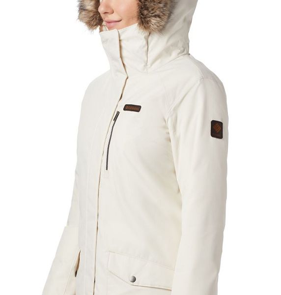 Women Columbia Suttle Mountain™ Long Synthetic Down Parka Jackets White | US-GJPSLT-182