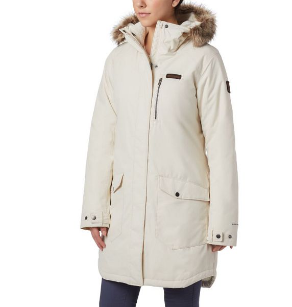 Women Columbia Suttle Mountain™ Long Synthetic Down Parka Jackets White | US-GJPSLT-182