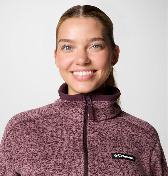 Women Columbia Sweater Weather™ II Fleece Jackets Burgundy | US-AKUEYM-213