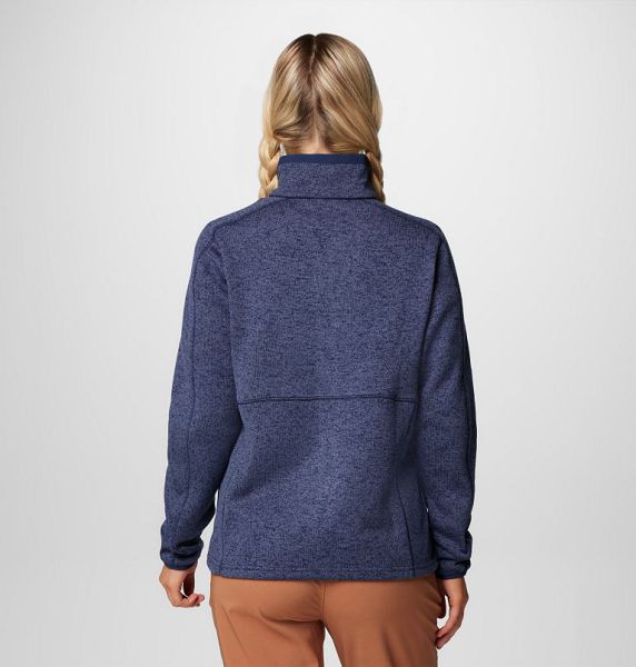 Women Columbia Sweater Weather™ II Fleece Jackets Navy / Navy | US-FLVSJT-842