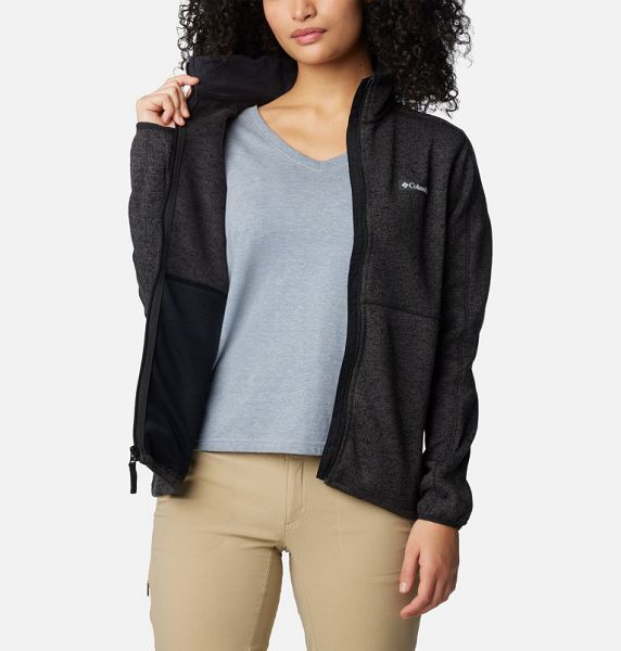 Women Columbia Sweater Weather™ II Fleece Jackets Black | US-IHQNTG-960