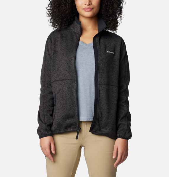 Women Columbia Sweater Weather™ II Fleece Jackets Black | US-IHQNTG-960