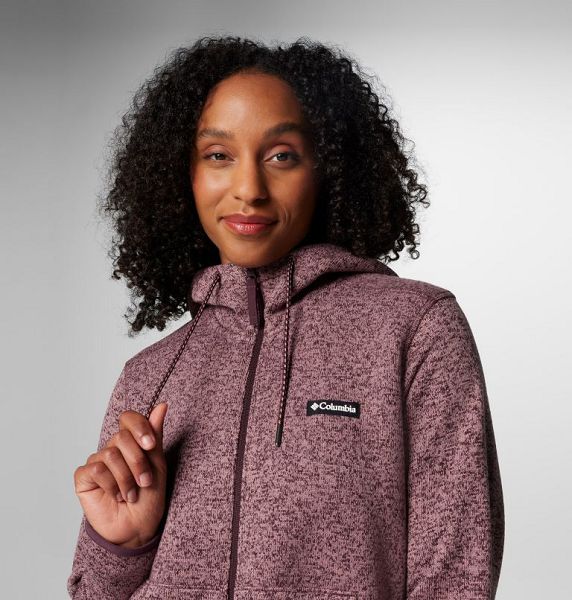 Women Columbia Sweater Weather™ II Sherpa Fleece Jackets Brown | US-PLHBYT-640