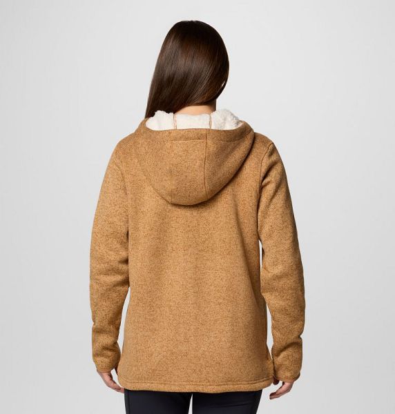 Women Columbia Sweater Weather™ II Sherpa Fleece Jackets Brown | US-OQWGJV-469