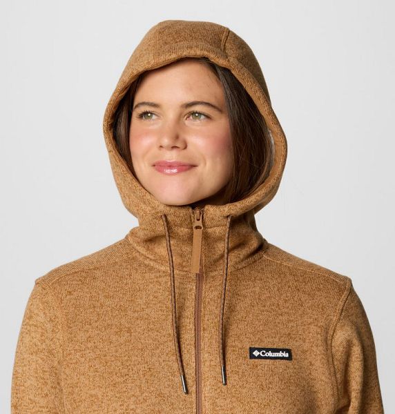 Women Columbia Sweater Weather™ II Sherpa Fleece Jackets Brown | US-OQWGJV-469