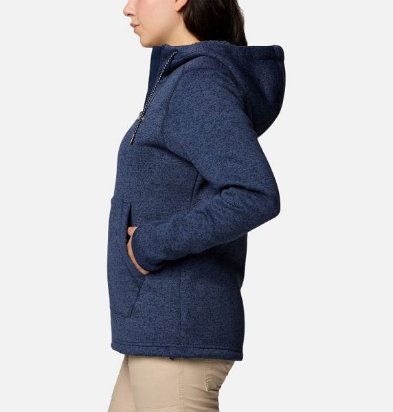 Women Columbia Sweater Weather™ II Sherpa Fleece Jackets Navy | US-TIRMCY-408