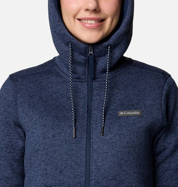 Women Columbia Sweater Weather™ II Sherpa Fleece Jackets Navy | US-TIRMCY-408