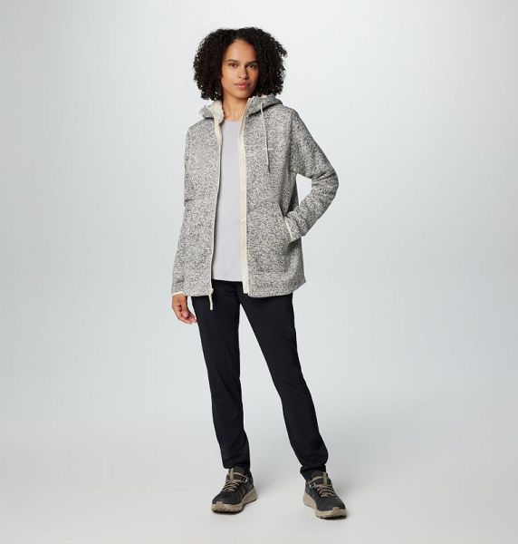 Women Columbia Sweater Weather™ II Sherpa Fleece Jackets Grey / White | US-ZPGDOR-250