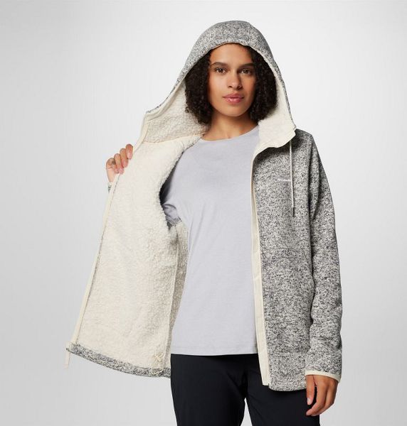 Women Columbia Sweater Weather™ II Sherpa Fleece Jackets Grey / White | US-ZPGDOR-250