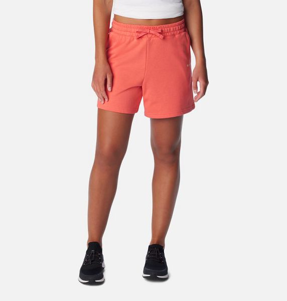 Women Columbia Trek™ French Terry Shorts Orange | US-PNAIEU-459