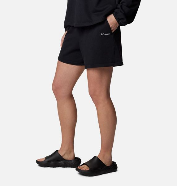 Women Columbia Trek™ French Terry Shorts Black | US-HCYGDS-713